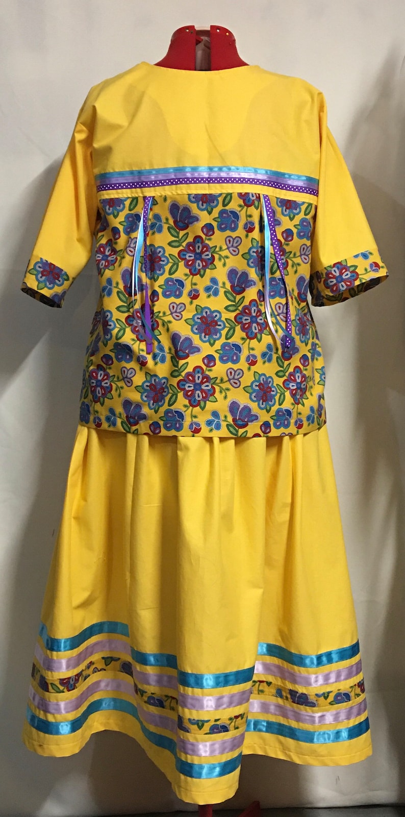 Beautiful Yellow Top & Skirt Etsy