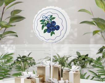 Blueberry Bunch Balloon – Reusable Mylar Party Decor (11")