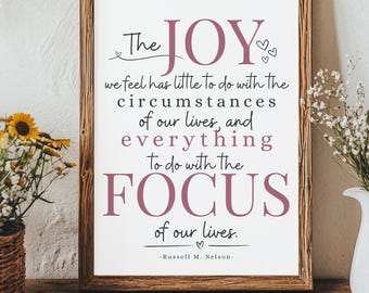 Russell M Nelson Prophet Quote SVG & PNG Digital Download LDS Wall Art Gift