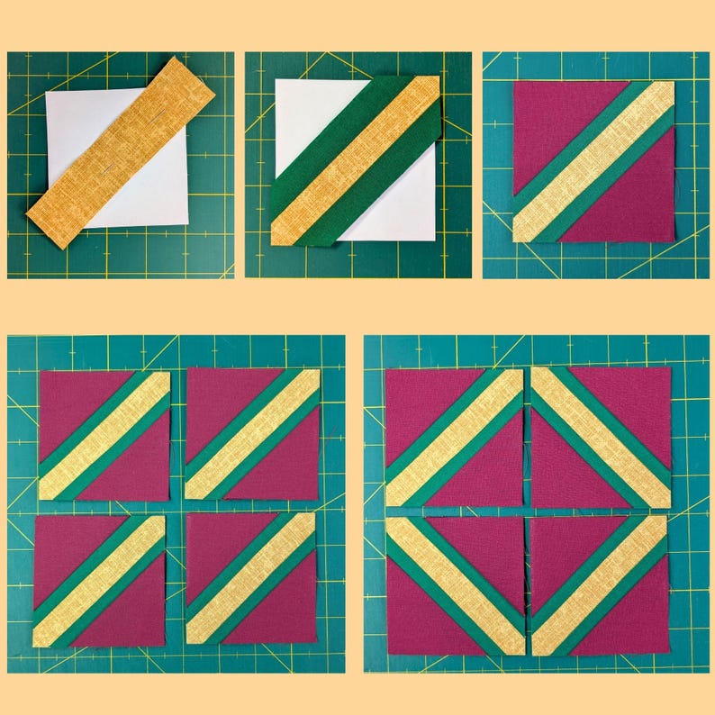 Strip Lattice — FPP Quilt Block Pattern (PDF, 7 Sizes, A4/letter) - Etsy