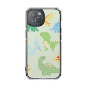 Funda de dinosaurio para teléfono, bonita funda para teléfono infantil, divertida funda con diseño de dinosaurio colorido, regalo único para niños, accesorio divertido para teléfono