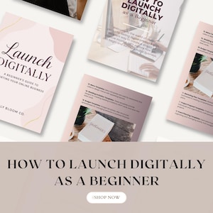 How to Launch Digital Products for Beginners | eBook & Course Guide to Start Selling Templates, eBooks, Planners, Courses Online