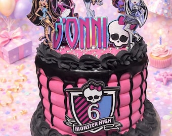 Glitter Skull Cake Topper: Custom Name & Age, Holographic Birthday Decor