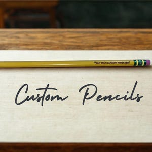 Custom Ticonderoga #2 Pencils | Personalized Pencils | Back to School Pencils | Engraved Pencils | Personalized Kids Pencils