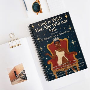 Inspiring Spiral Notebook - Empowering Christian Quotes, Motivational Journal, Gifts for Her, Spiritual Planner, Faith-Based Notepad