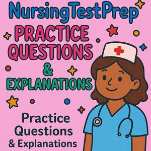 NCLEX RN Nursing Practice Questions | Nursing Test Prep | Instant Digital Download