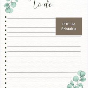 Gentle To Do Printable | Cottagecore To Do List | Low Pressure Task List | Calm Daily Planning PDF