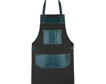 ハンドメイドエプロン　専用 革製エプロン、男性用鍛冶屋用エプロン、木工用エプロン、作業用