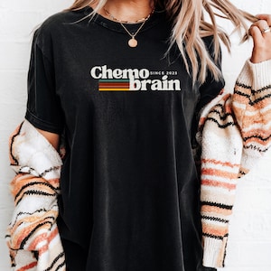 Chemise cerveau chimio, personnalisée, survivante du cancer, chemise cancer du sein, cadeau cancer, encouragement du cancer, patients atteints de cancer, tshirt cancer
