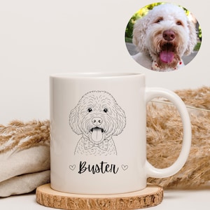 Personalized Dog Mug | Dog Dad Gift | Dog Mom Gift| Pet Memorial Gift | Dog Loss Gifts | Custom Pet Gifts | Pet Portrait | Pet Sympathy Gift