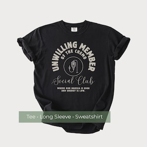 Shirt Chemo Social Club, grappig kankershirt voor vrouwen, cadeau voor kankerpatiënt, shirt voor kankerondersteuning, kankercadeau voor vriend, idee van de gift van de chemo