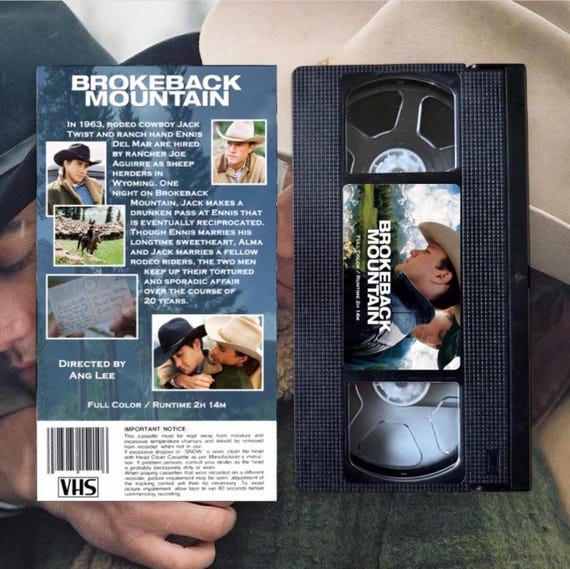 Brokeback Mountain Custom VHS Tape - Etsy