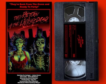 Return of the Living Dead Custom VHS tape