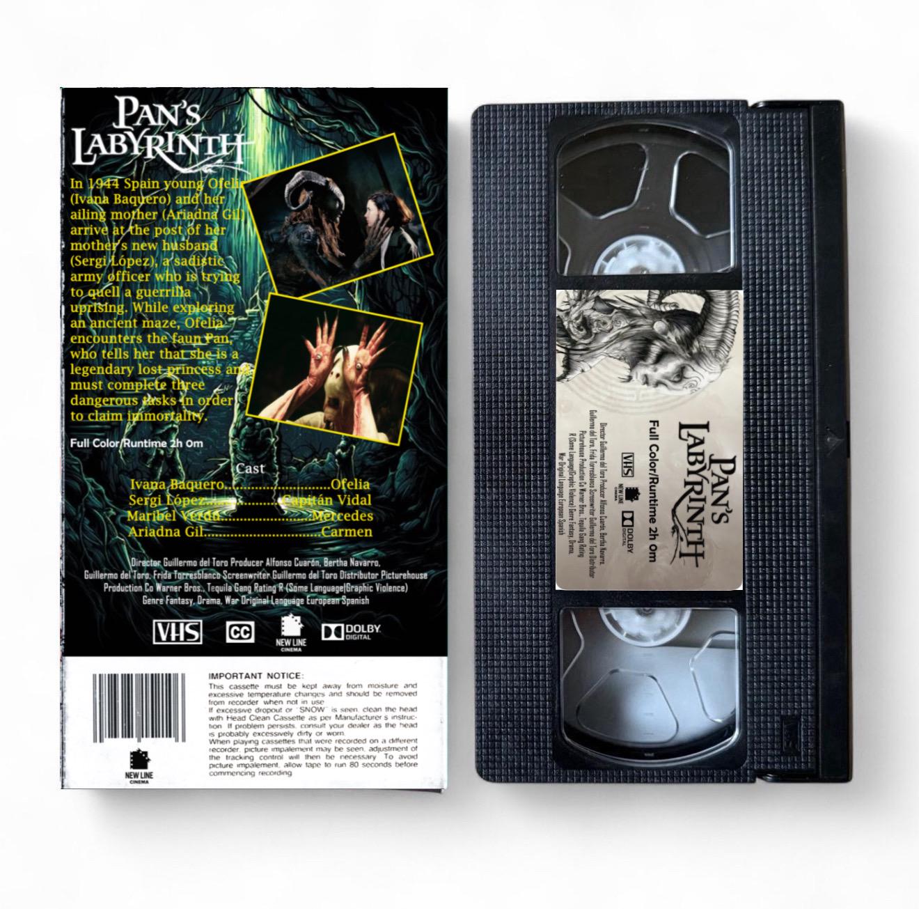 Pan's Labyrinth Custom VHS Tape (subtitled) - Etsy
