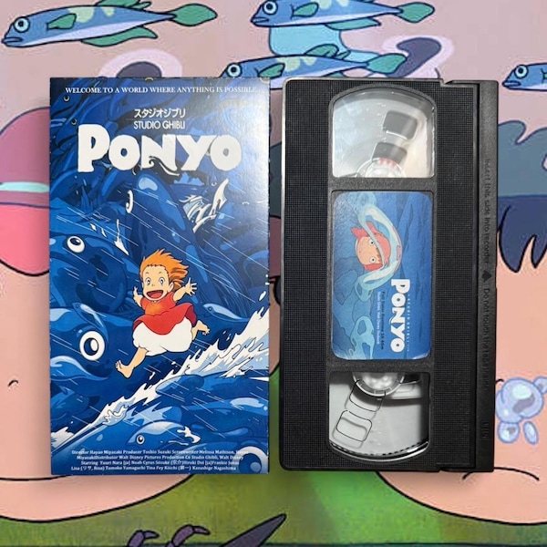 Ponyo Anpassad VHS-kassett (Dubbad)