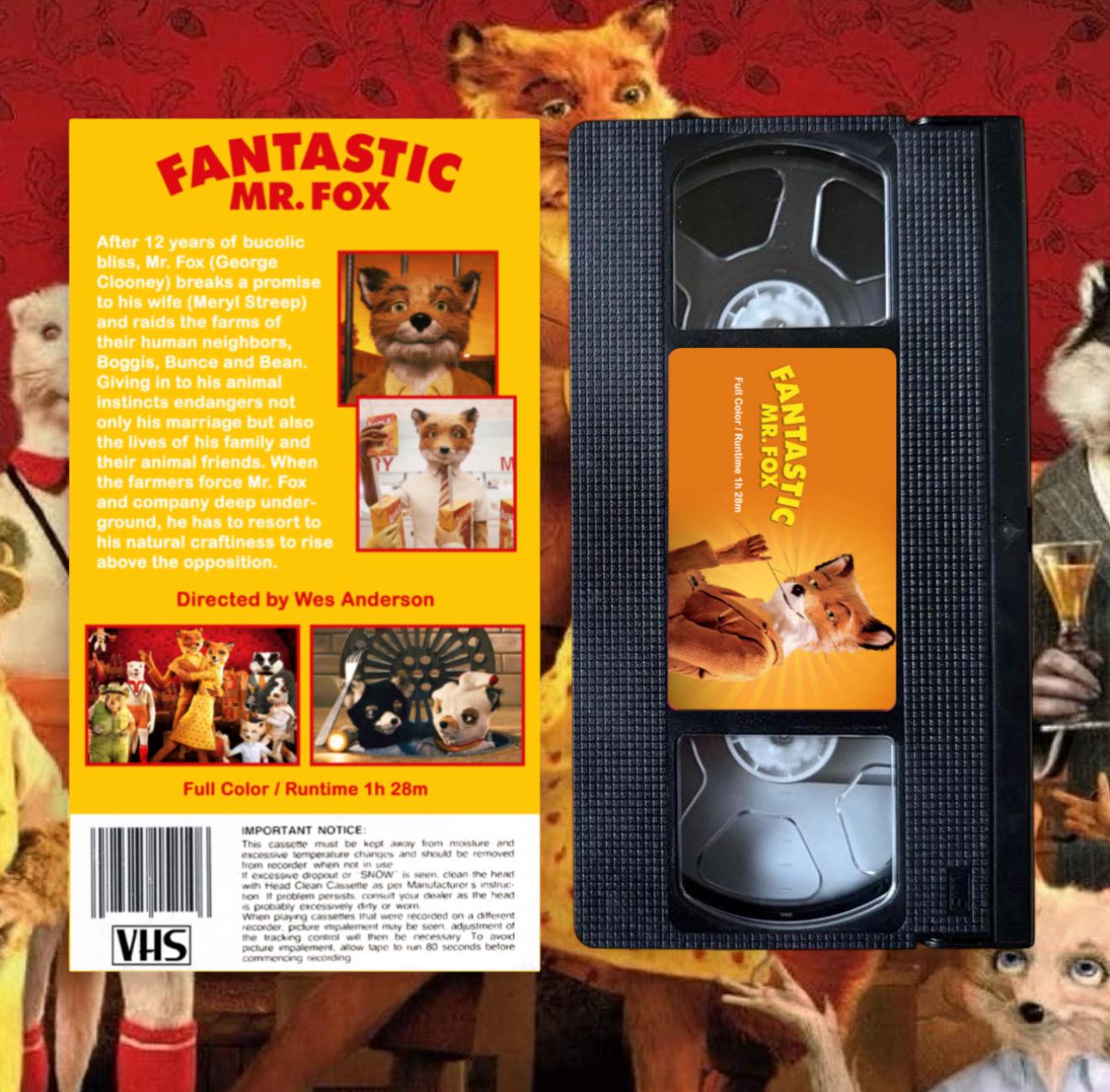 Wes Anderson's Fantastic Mr. Fox Custom VHS - Etsy Israel