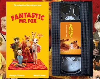 Wes Anderson's Fantastic Mr. Fox Custom VHS Tape