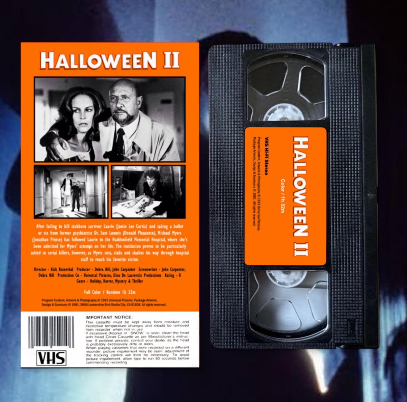 Halloween II VHS Custom VHS Tape - Etsy