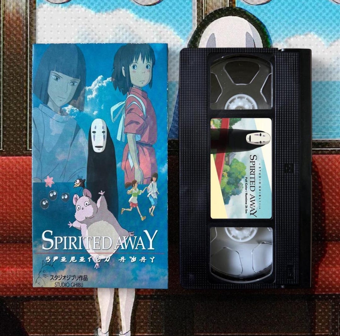 Spirited Away Custom VHS Tape (dubbed) - Etsy