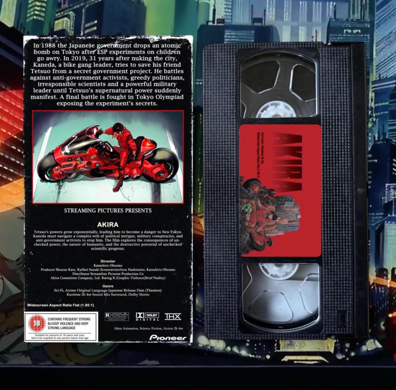 Akira Custom VHS Tape (DUB) - Etsy