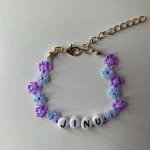 K-pop Demon Hunters Inspired Bracelet | Jinu or Rumi Bracelet | Handmade Friendship Bracelet | Purple and Blue Bracelet