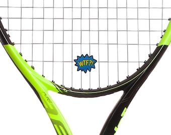 WTF Tennis Racket Dampener 2 Pack, Funny Tennis Gift