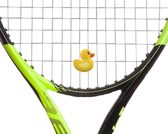 Rubber Ducky Tennis Racket Dampeners: Shock Absorbing PVC, 2-pack
