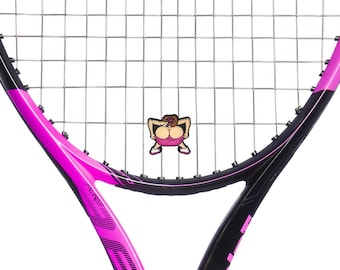 Mooning Player Funny Tennis Racket Dampener Shock Absorber 2-Pack