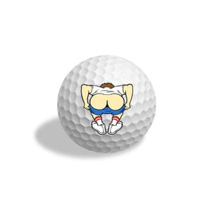 Funny Golf Gift Novelty Logo Golf Ball 3 Pack