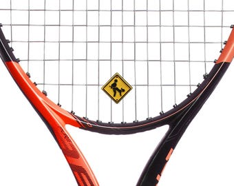 Compromising Positions 2-Sided Funny Tennis Racket Dampener Shock Absorber 2-Pack