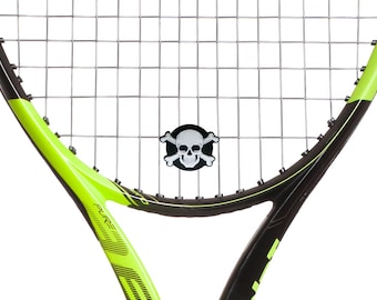 Skull and Crossbones Oversized Tennis Racket Dampener 2-Pack