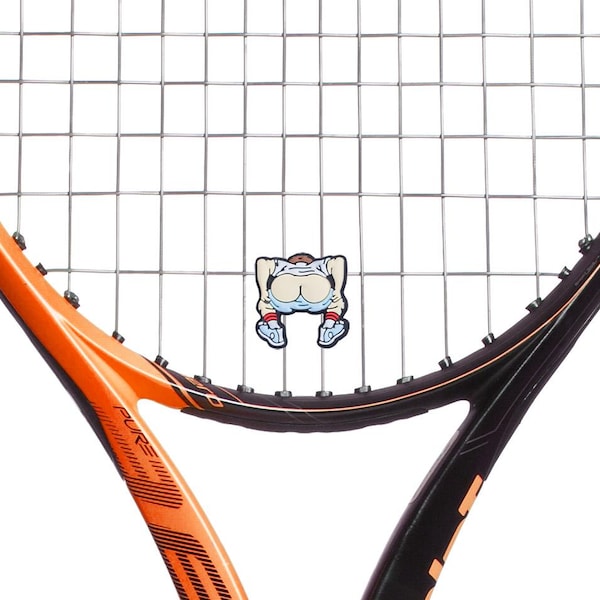 Mooning Player Funny Tennis Racket Dampeners 2-Pack