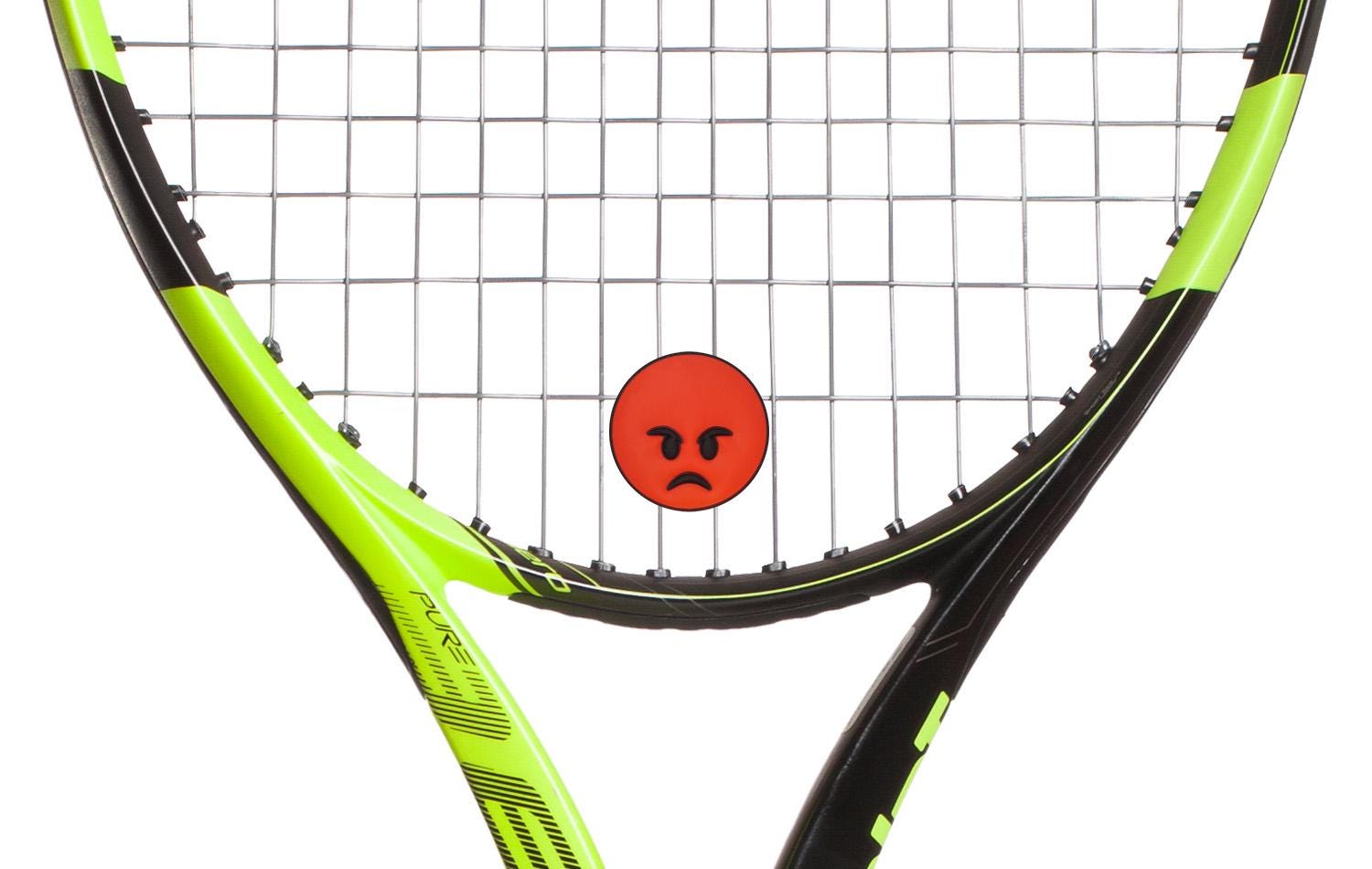 Angry Radel Racket Emoji Tennis Racket Dampener 2-pack: Oversized Happy & Angry Faces - Etsy