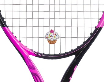 Cupcake Tennis Racket Dampeners: Shock Absorbers, Tennis Gift 2-Pack