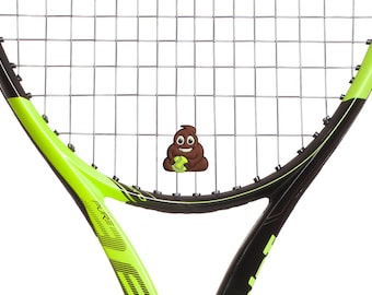Poop Emoji Tennis Racket Dampeners: Kids Tennis Gifts, 2-Pack