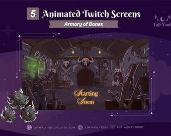 Dungeon and Dragons Background for Streamers, Starting Screens Overlays Vtubers, Animated Lofi DND Game Wallpaper Dungeon Twitch PNGTubers