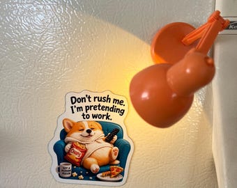 Magnete da frigo con scritta divertente a tema Corgi – Regalo per amanti dei cani – Simpatici magneti fustellati per la decorazione della cucina
