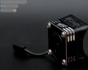 2025/2026 Xray XB2 5 Gear Fan Mount, 3D Printed RC Motor Cooling Shroud, RC10 1/10 Scale Buggy Fan Mount, RC Forge Motor Fan Holder
