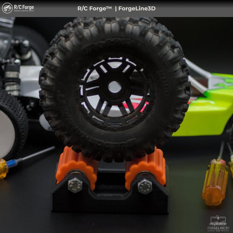 Rc Ripple Buster RC Foam Buster Tool: RC Tire Break in Roller, 3D Printed RC Accessory ...