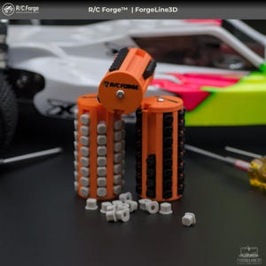 rc Suspension Pill Holder: R/C Tuning Case, 1/10 Offroad Pill Box, 3D Printed RC Organizer, Fits Xray, AE, TLR, Pit Setup Storage