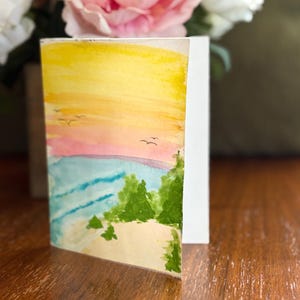 Cartes de paysage aquarelle