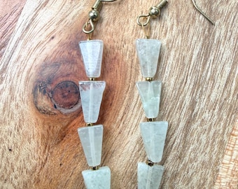 4 Triangle Drop Earrings Aventurine