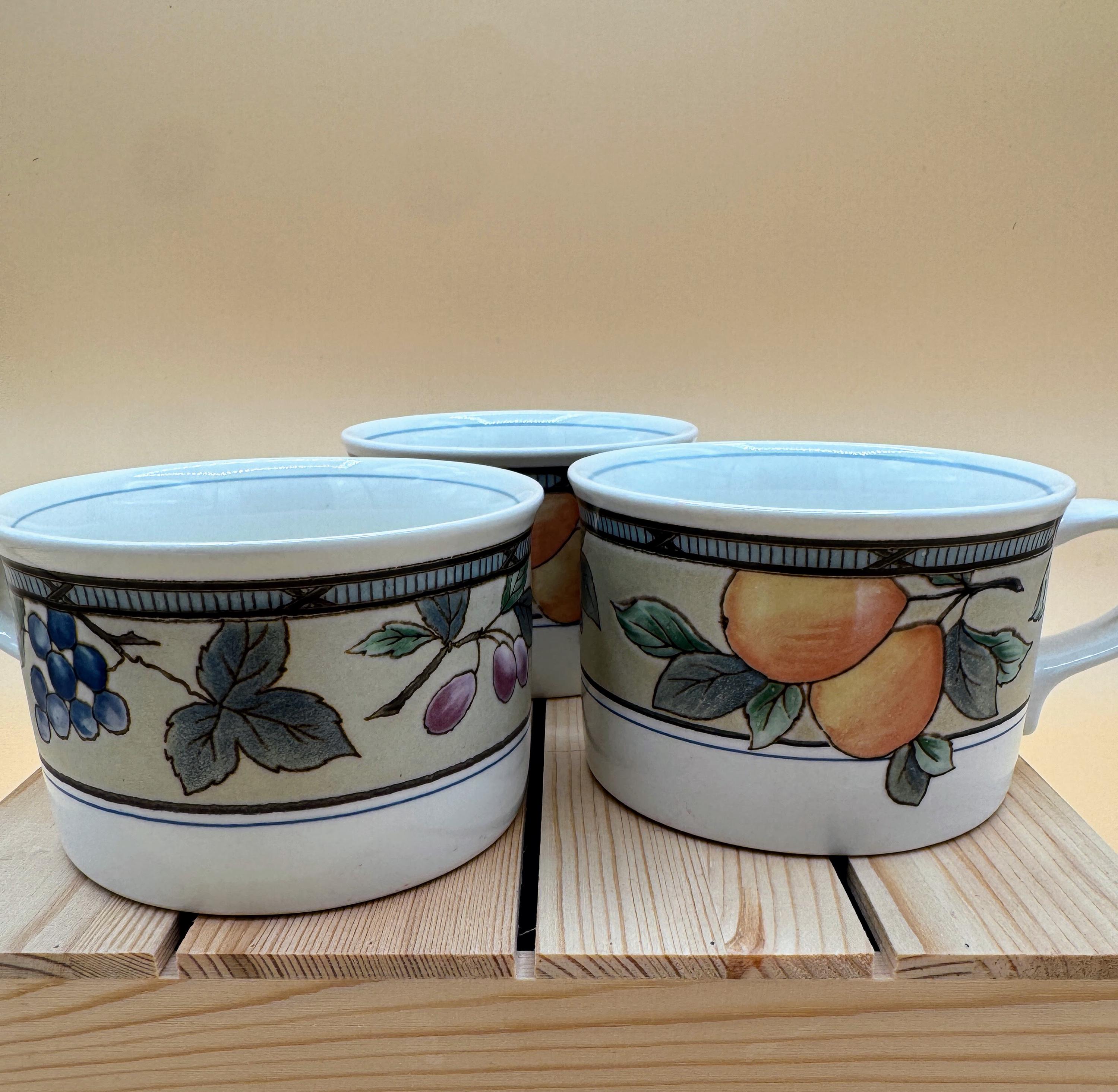 Vintage Patterns 1970s Mikasa Fruit Dinnerware Sets Vtg Mikasa