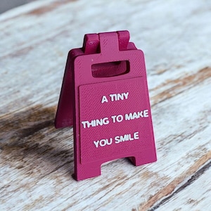 Un pequeño cartel para hacerte sonreír / Lindo mini cartel / Regalo considerado