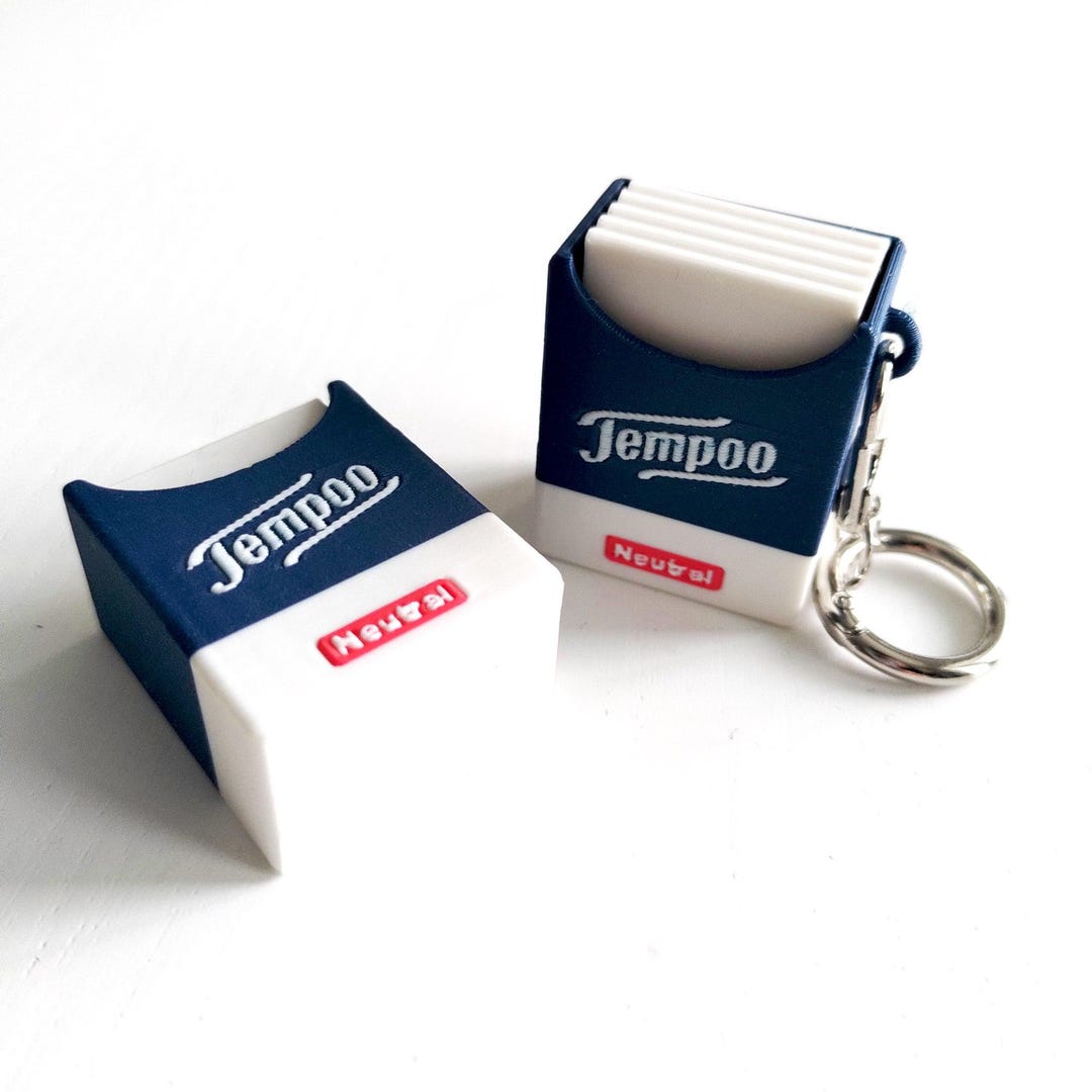 Tempoo Tissues Fidget Clicker Keychain | Bag Charm | Stress Relief Desk ...