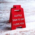 I Love You Sign | Long Distance Gift | Surprise Present product logo