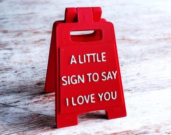 I Love You Sign | Long Distance Gift | Surprise Present