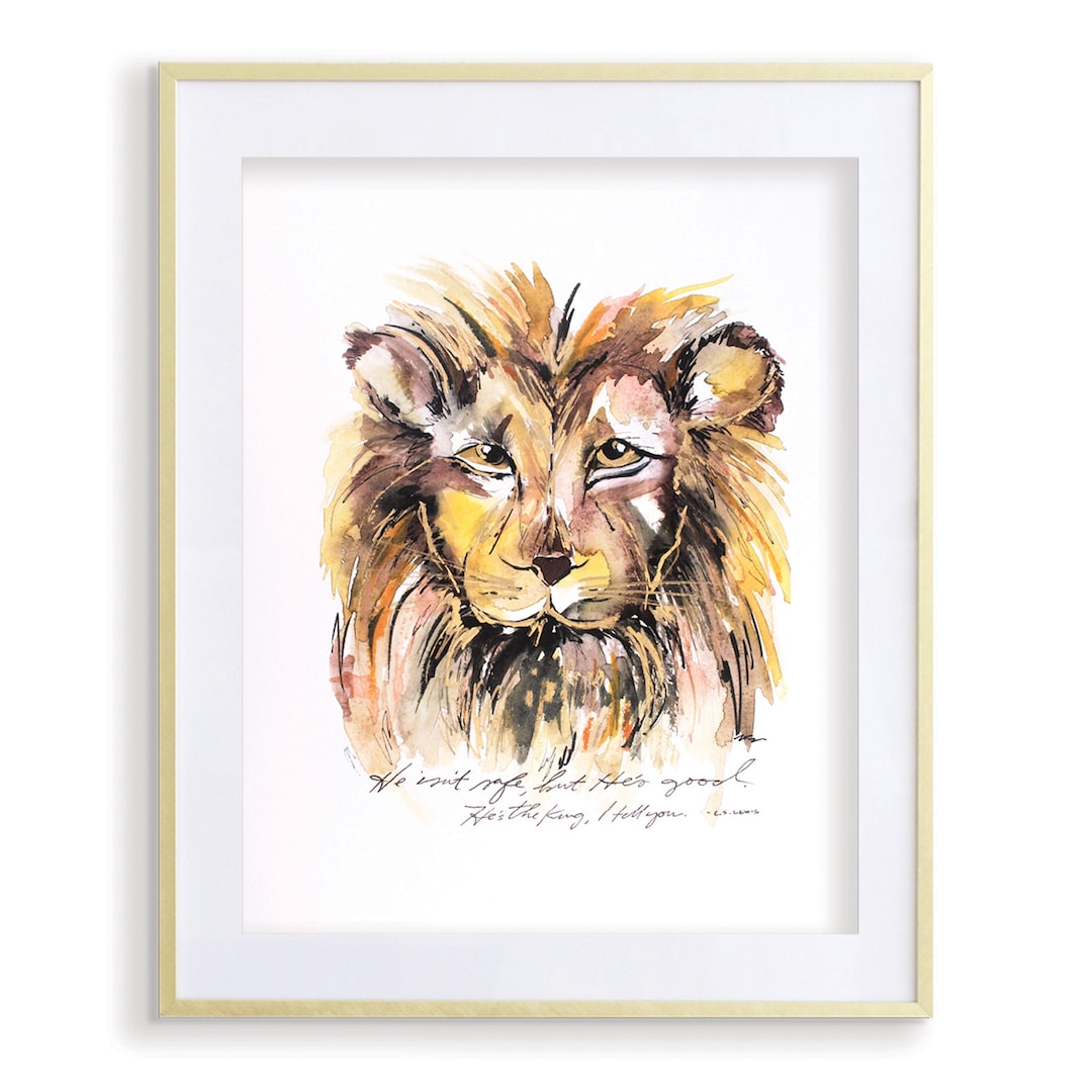 11x14 Aslan Quote Print - Etsy