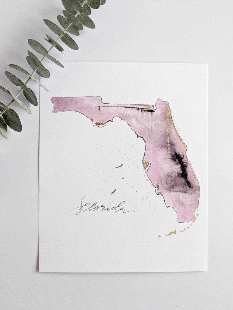 8x10 Florida Print