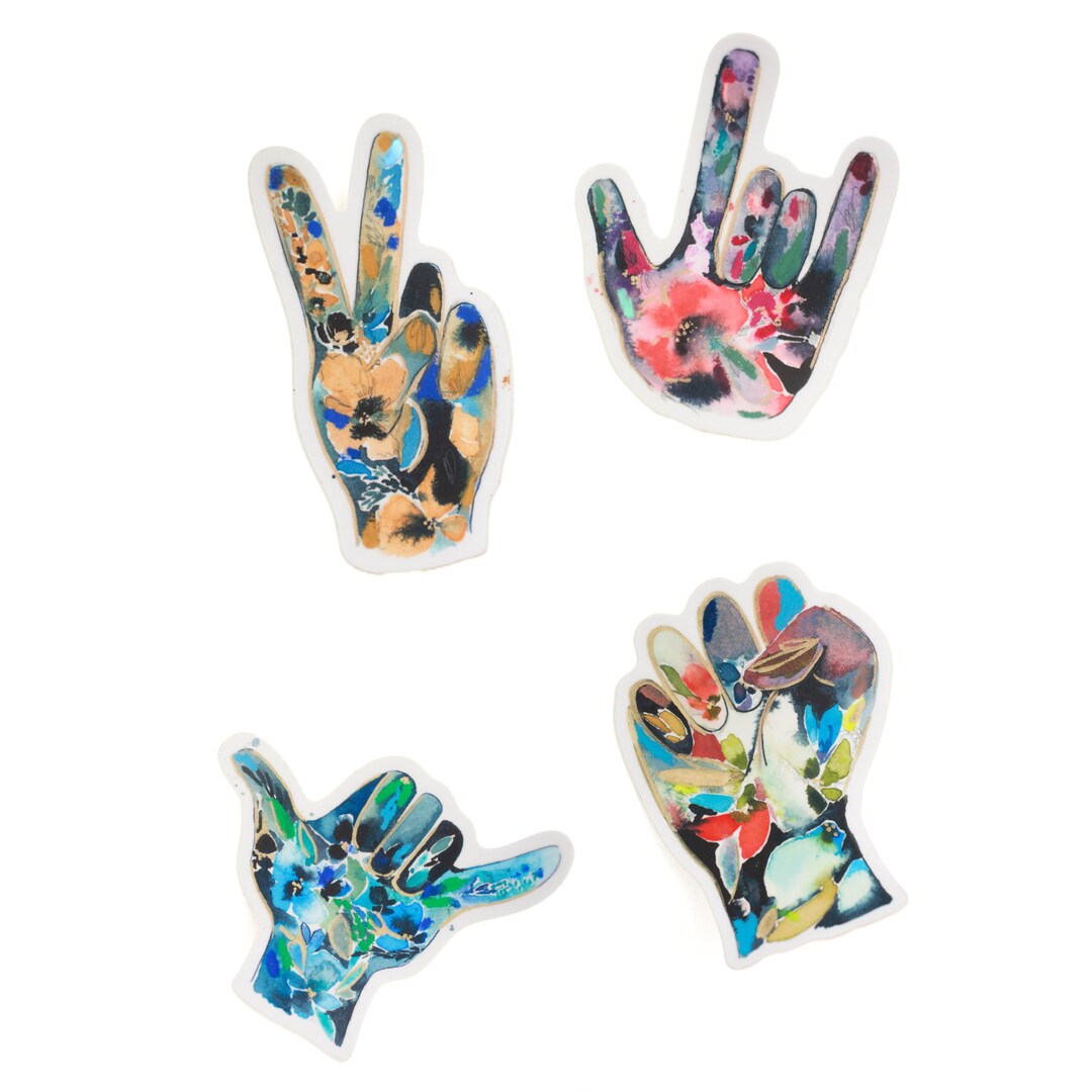 Gesture Stickers - Etsy